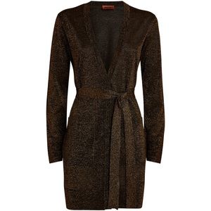 Missoni Metallic Tie-Waist Cardigan